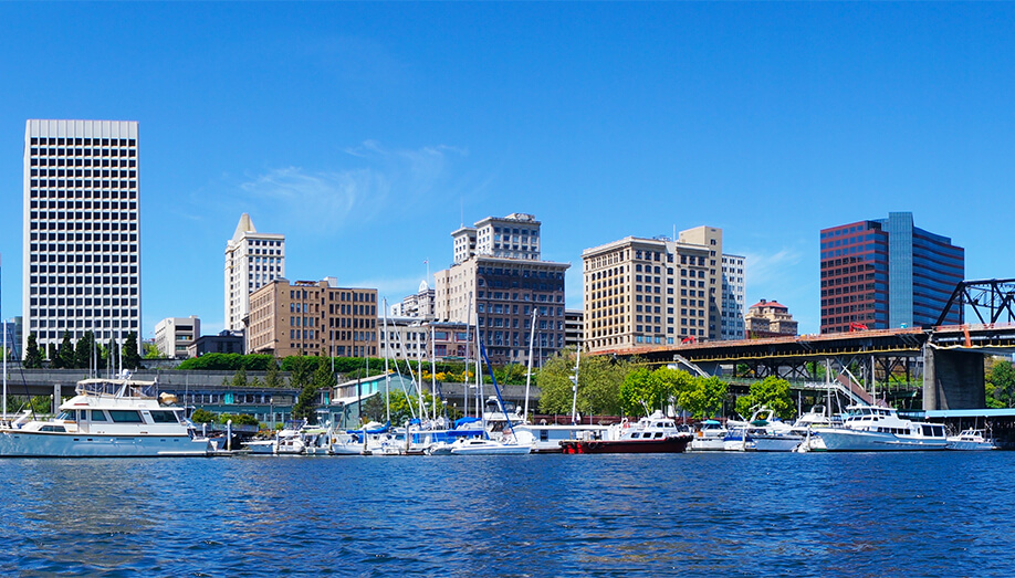 Tacoma Skyline from the water